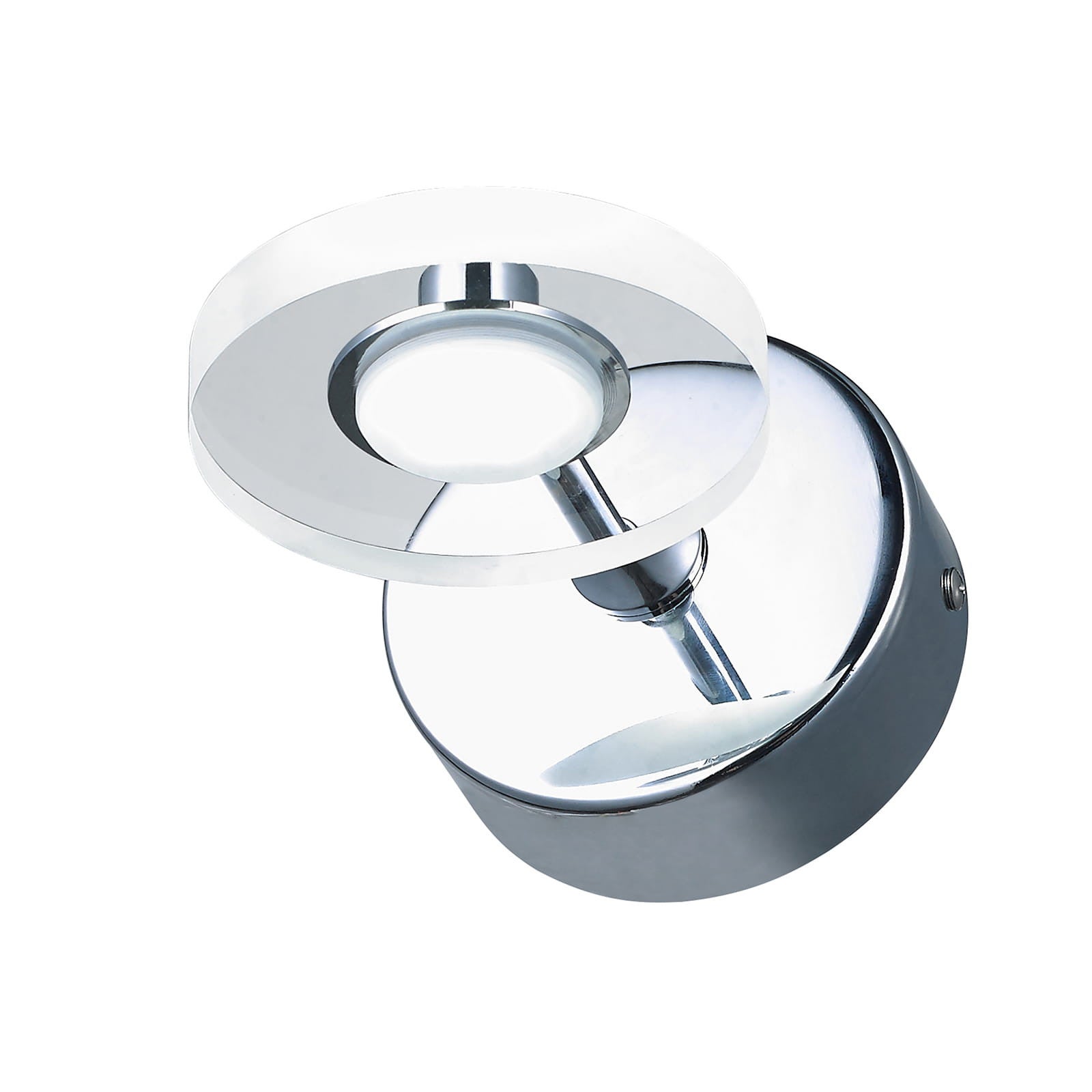 Kinkiet LED HARMONY chromowany przezroczysty 3W Ciepła biel 210lm akryl wym:5,2x12x16,5cm IP20 Italux