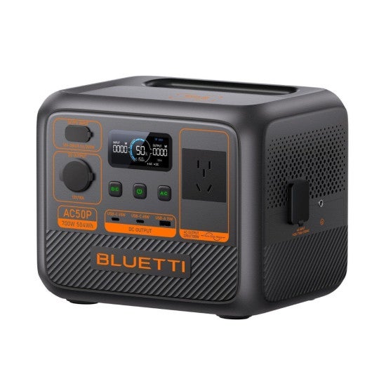 BLUETTI Premium 50 (AC50P) przenośna stacja zasilania – Akumulator 504Wh, wyjście AC 1x700W (maks. 1200W), ulepszony AC50B
