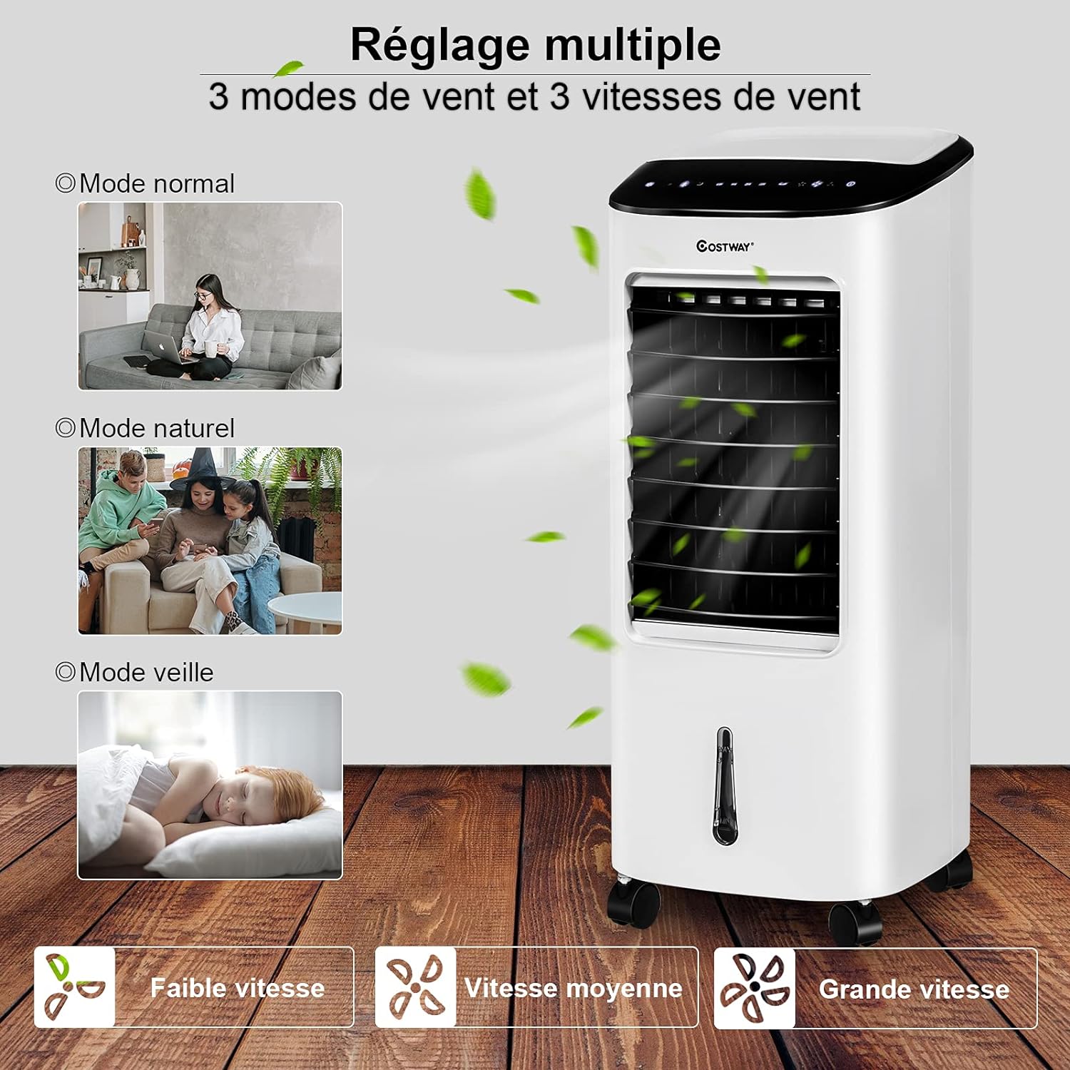 COSTWAY Condizionatore Portatile Caldo E Freddo, 5 In 1 Con - 11