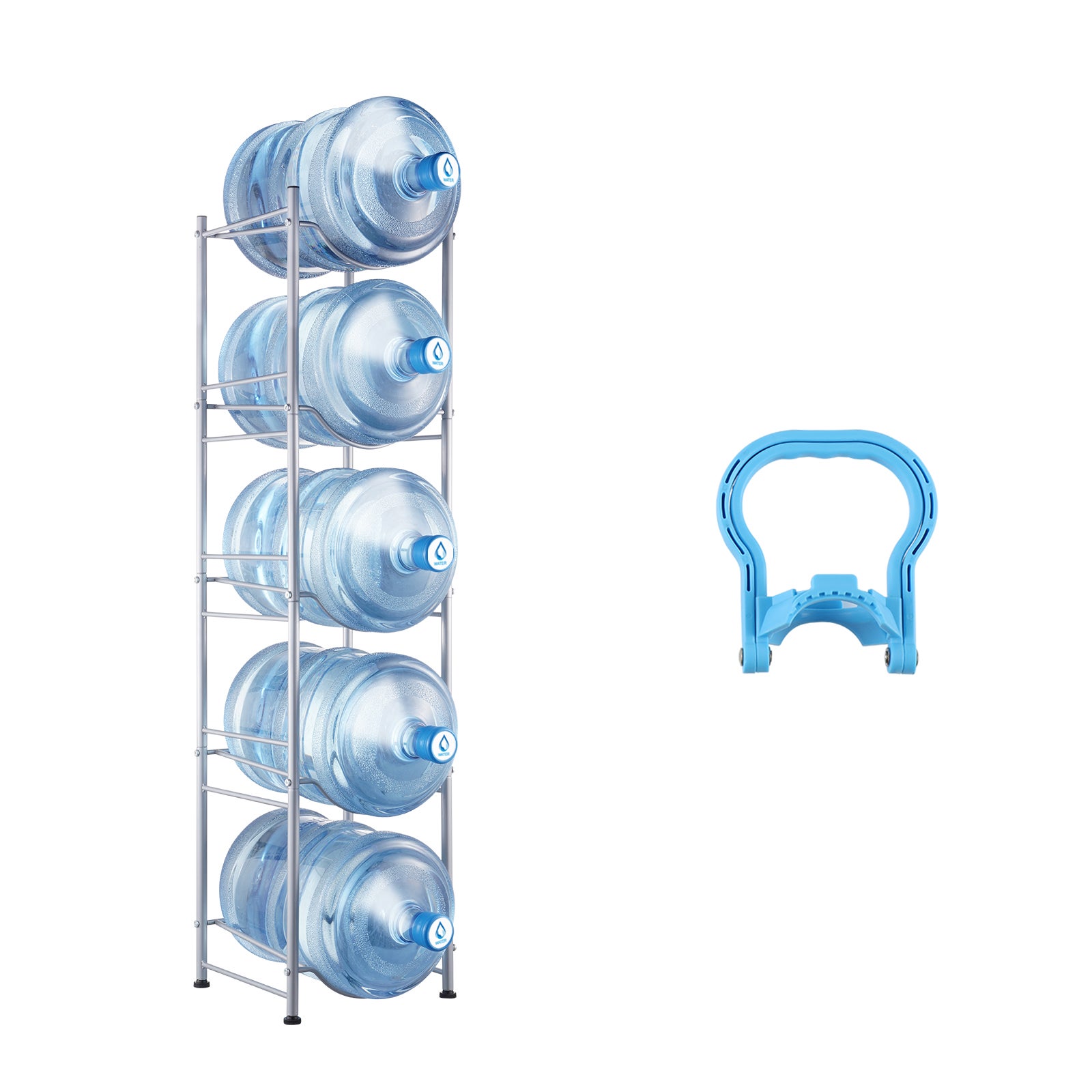 Tante De Almacenamiento De Metal Ajustable 4-Tier Soporte Para Botellas De Agua De Un Galón 5 - China Tante Para Botellas De Agua De 5 Galon, Tante Para Botellas De Agua De 5 Galon