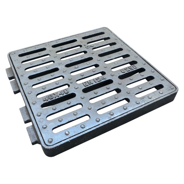 C250 professionale ghisa griglia + telaio per 400x400mm look