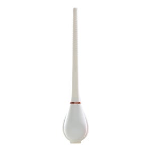 Lameeris Scopino Per WC In Silicone Con Supporto A Parete – Montaggio Senza Fori – Asciugatura Rapida – Colore Argento - 3