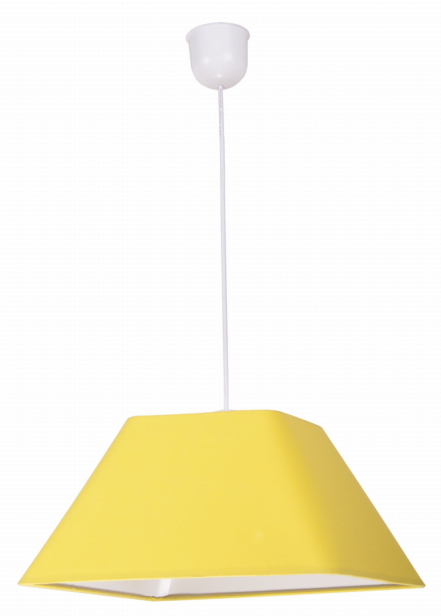 Lampa sufitowa Robin biało-żółta 1xE27x60W wym: 95 x 35 x 35 cm tkanina Candellux