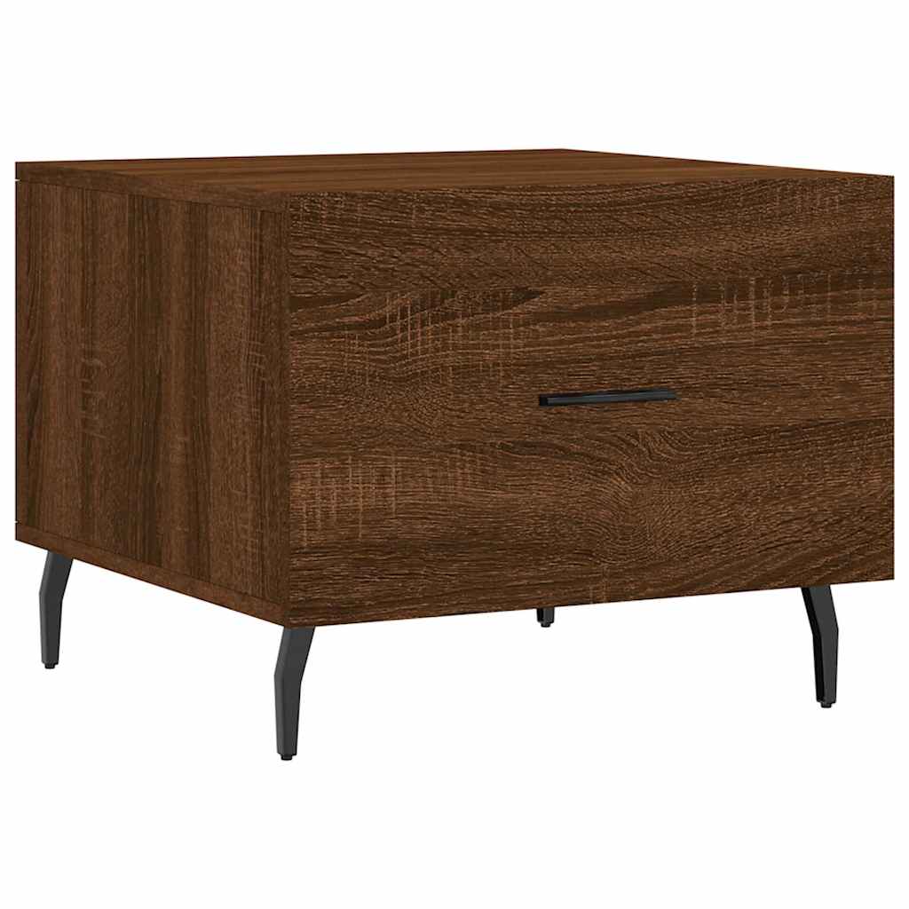 Table basse Chêne marron 50x50x40 cm Bois d'ingénierie vidaXL - 8