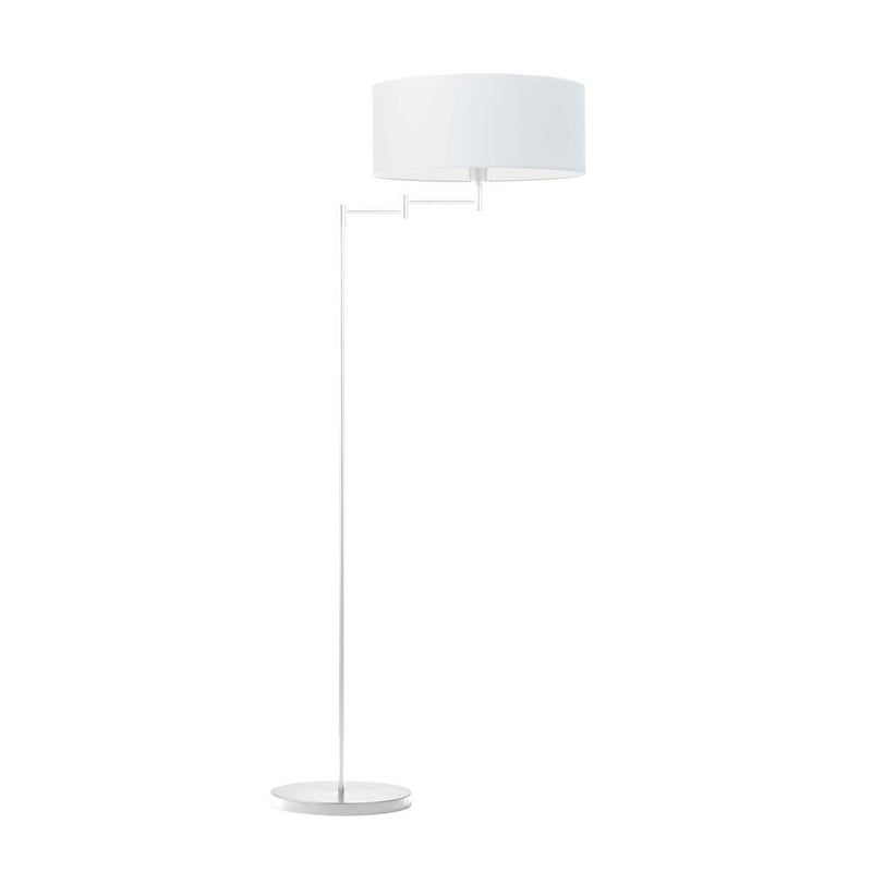 Lampa stojąca podłogowa przegubowa regulowana z abażurem walec BLUES
