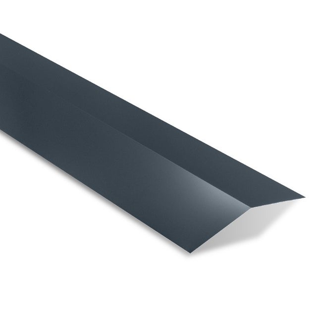 Faîtière double plate universelle Gris Anthracite RAL 7016 2100 mm Longueur