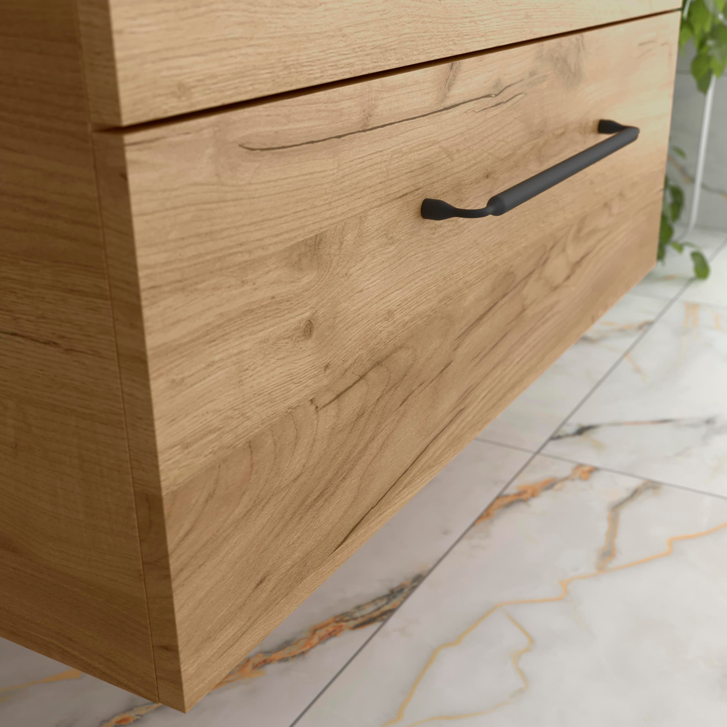 Meuble de salle de bain MORAI 100cm Chêne | Vasque à poser - 3