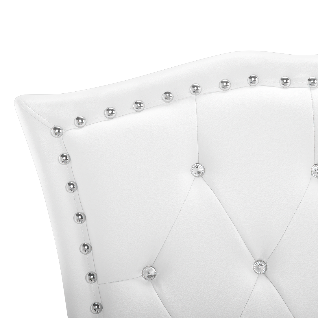 Letto contenitore Pelle sintetica METZ 140 x 200 cm Bianco - 7