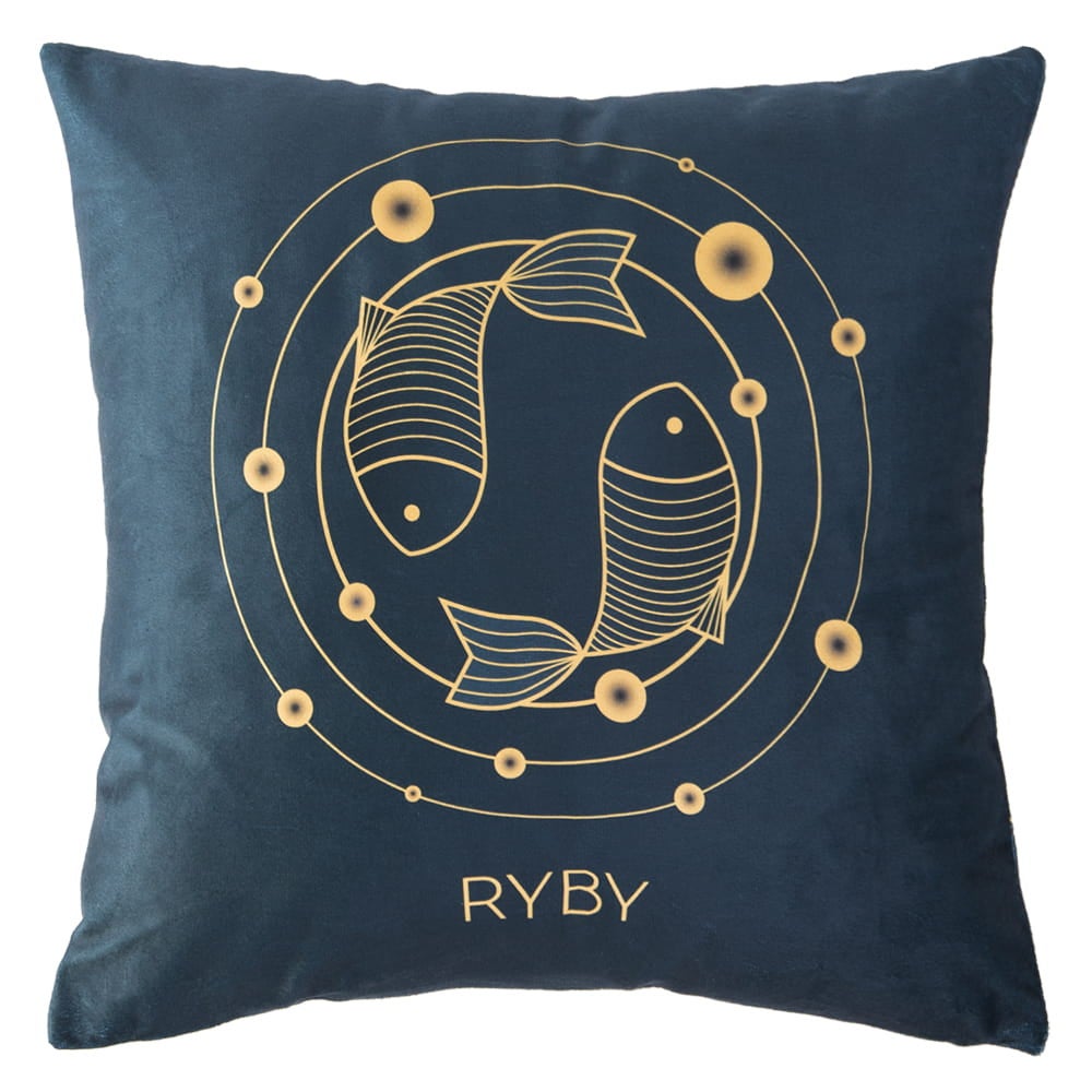 Poszewka dekoracyjna 40x40 Znak zodiaku Ryby - Darymex