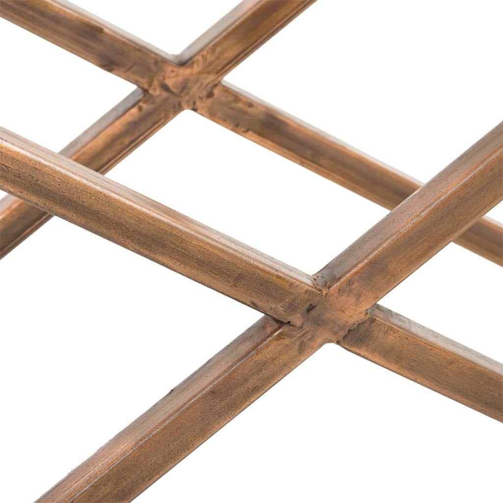 Console en bois et métal marron 112x37x82h - 5