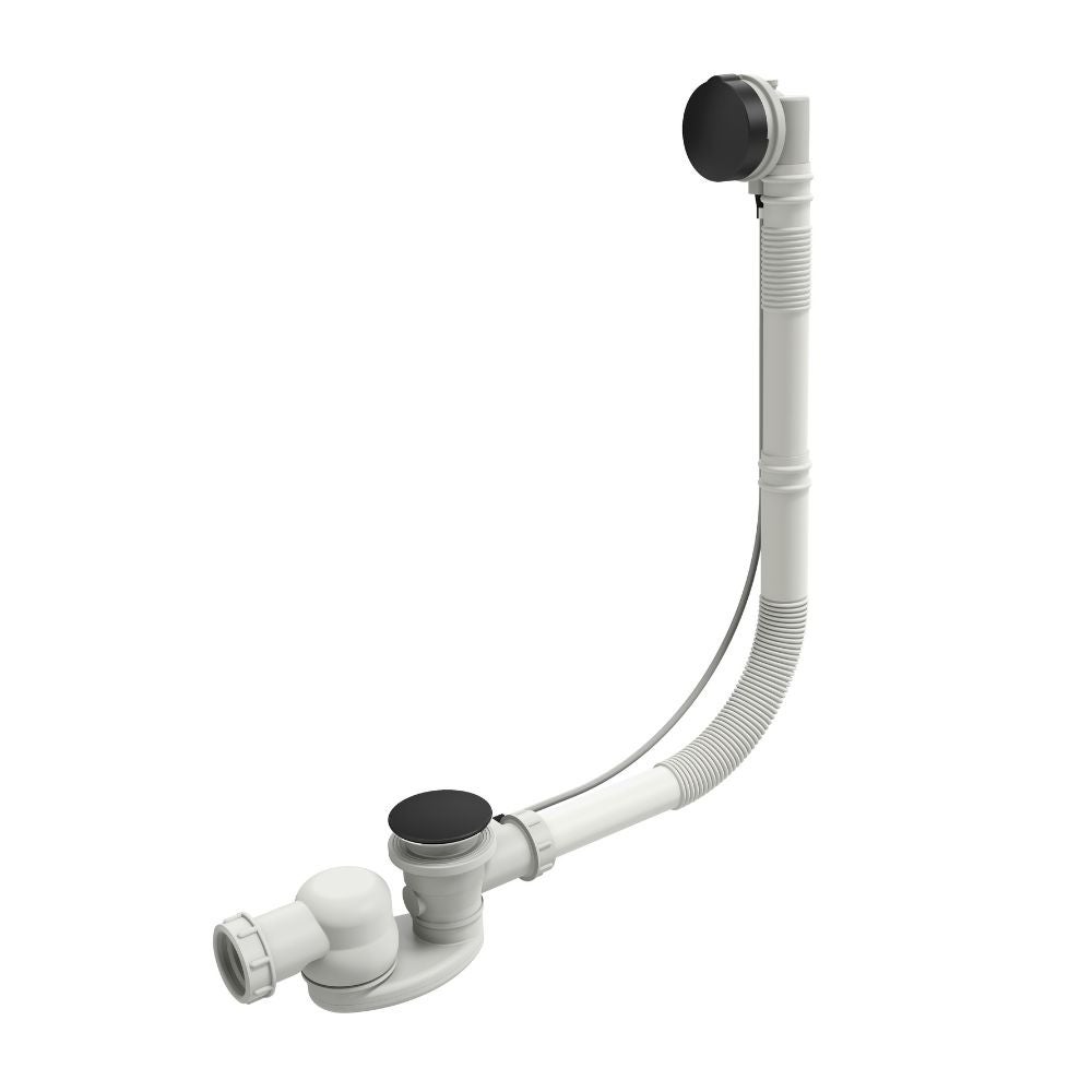 Vidage baignoire extra plat JACOB DELAFON câble long (1m) noir mat - 5