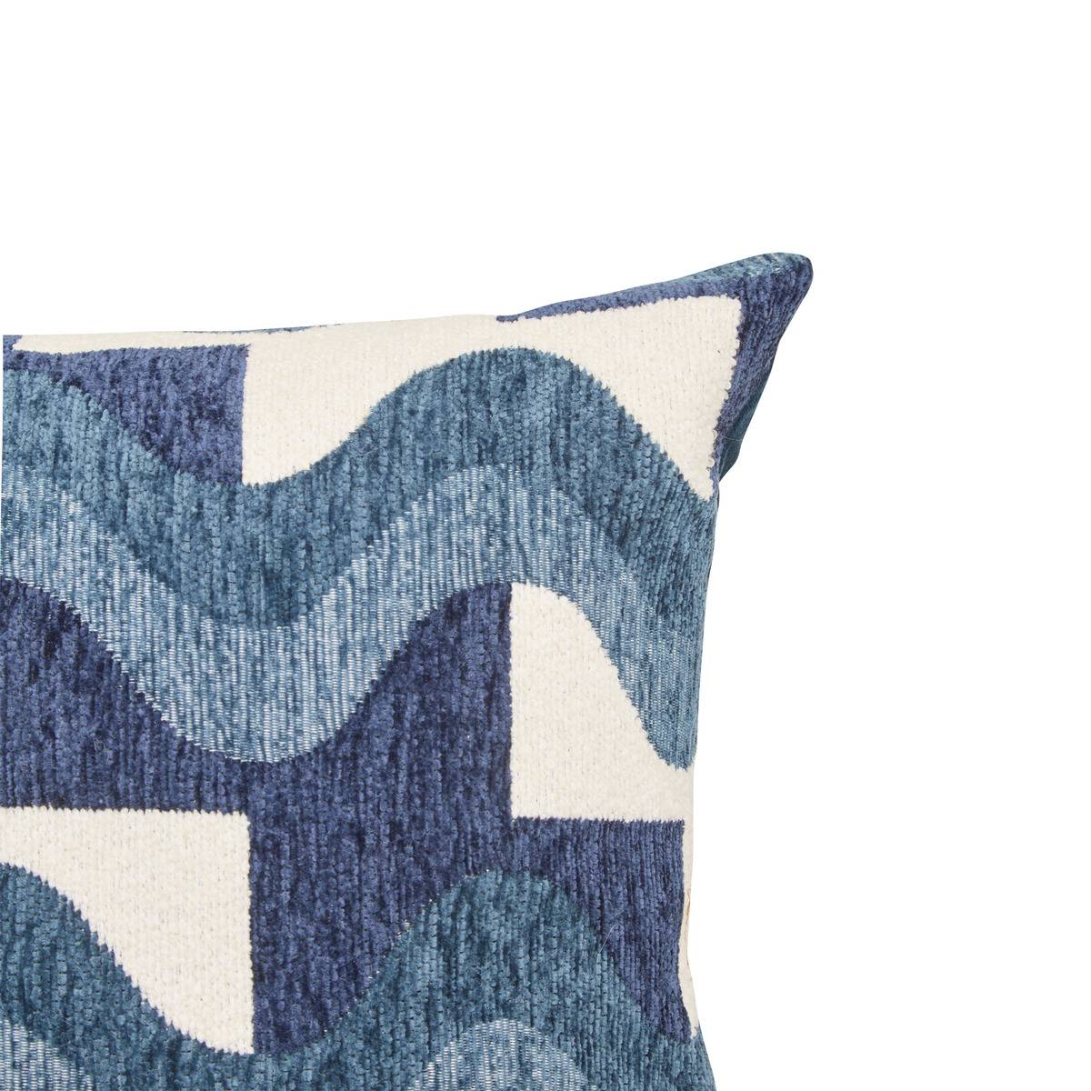 Coussin Floe bleu egéen 58x38cm - Atmosphera créateur d'intérieur - 3