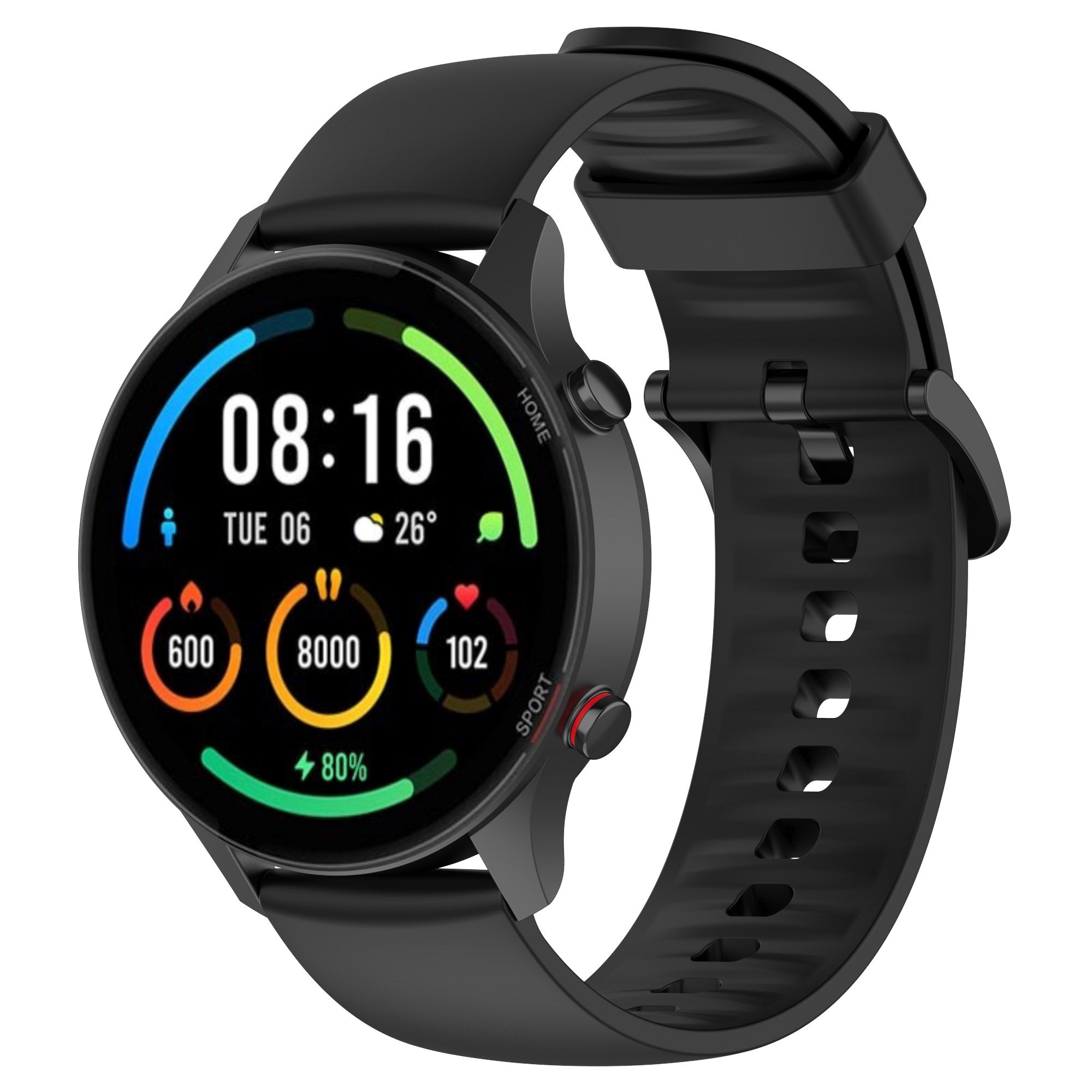 Cinturino OcioDual 22mm Nero Per Orologio Sportivo – Universale, Nuovo, Made In China