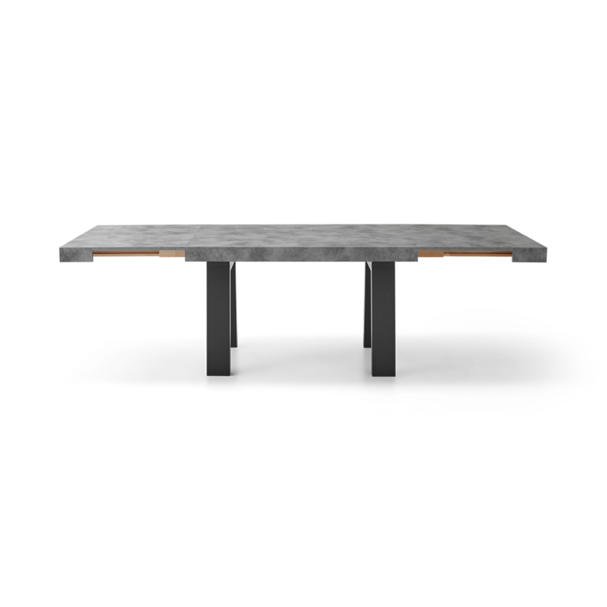 Tavolo soggiorno allungabile 260 cm piano in laminato DIVO Cemento - 6
