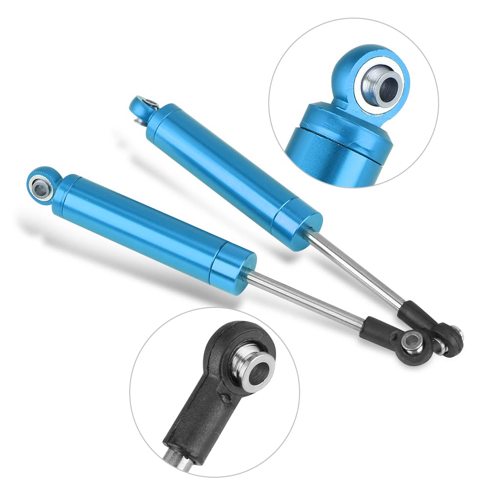 Ammortizzatore per auto RC, ammortizzatore in alluminio, assorbimento degli urti bilanciato per Axial Wraith AX90056 Crawler (AX31188B blu) - 2