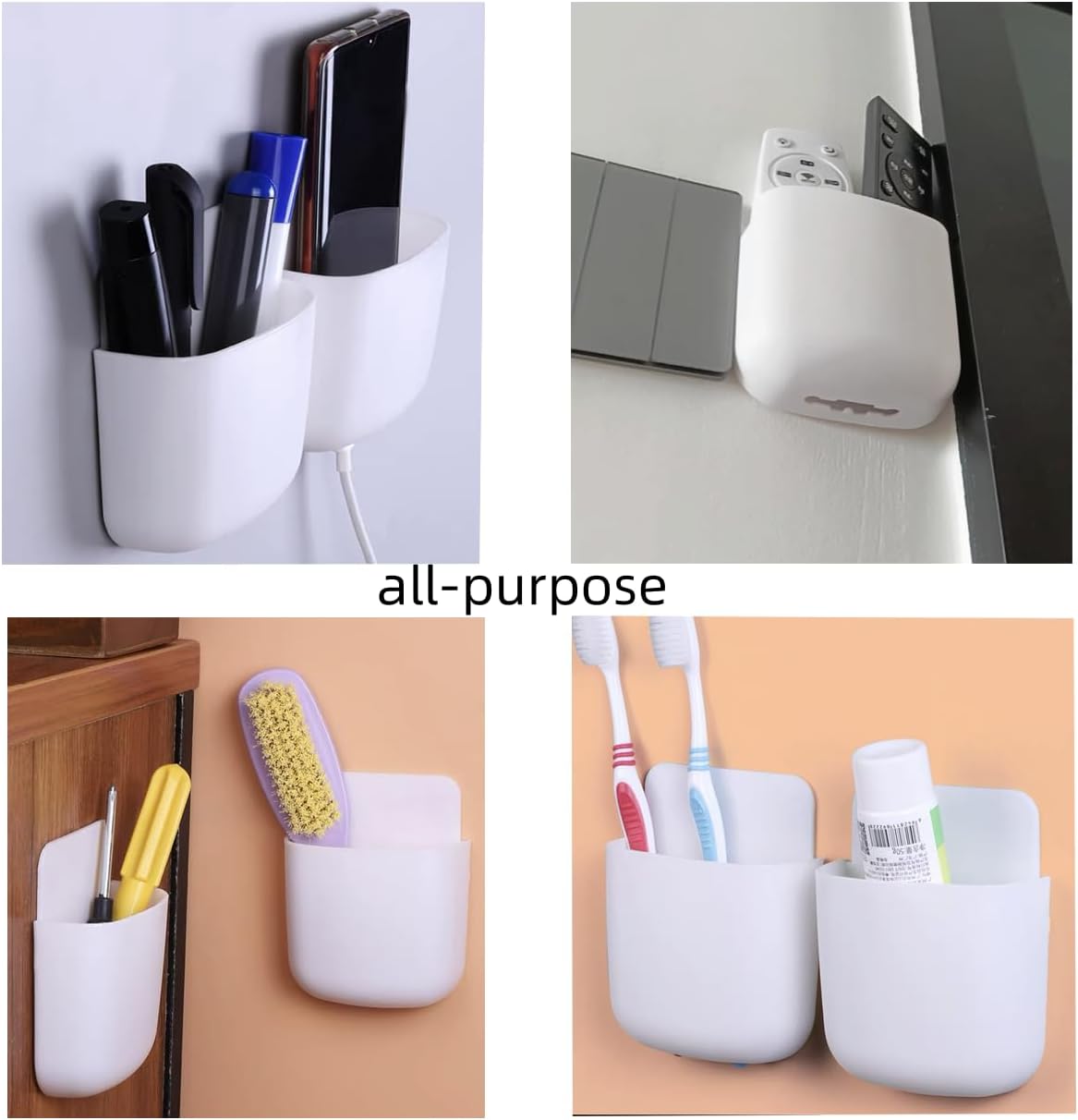 4 Support Telecommande Mural Rangement Mural Porte Telecommande Mural ...
