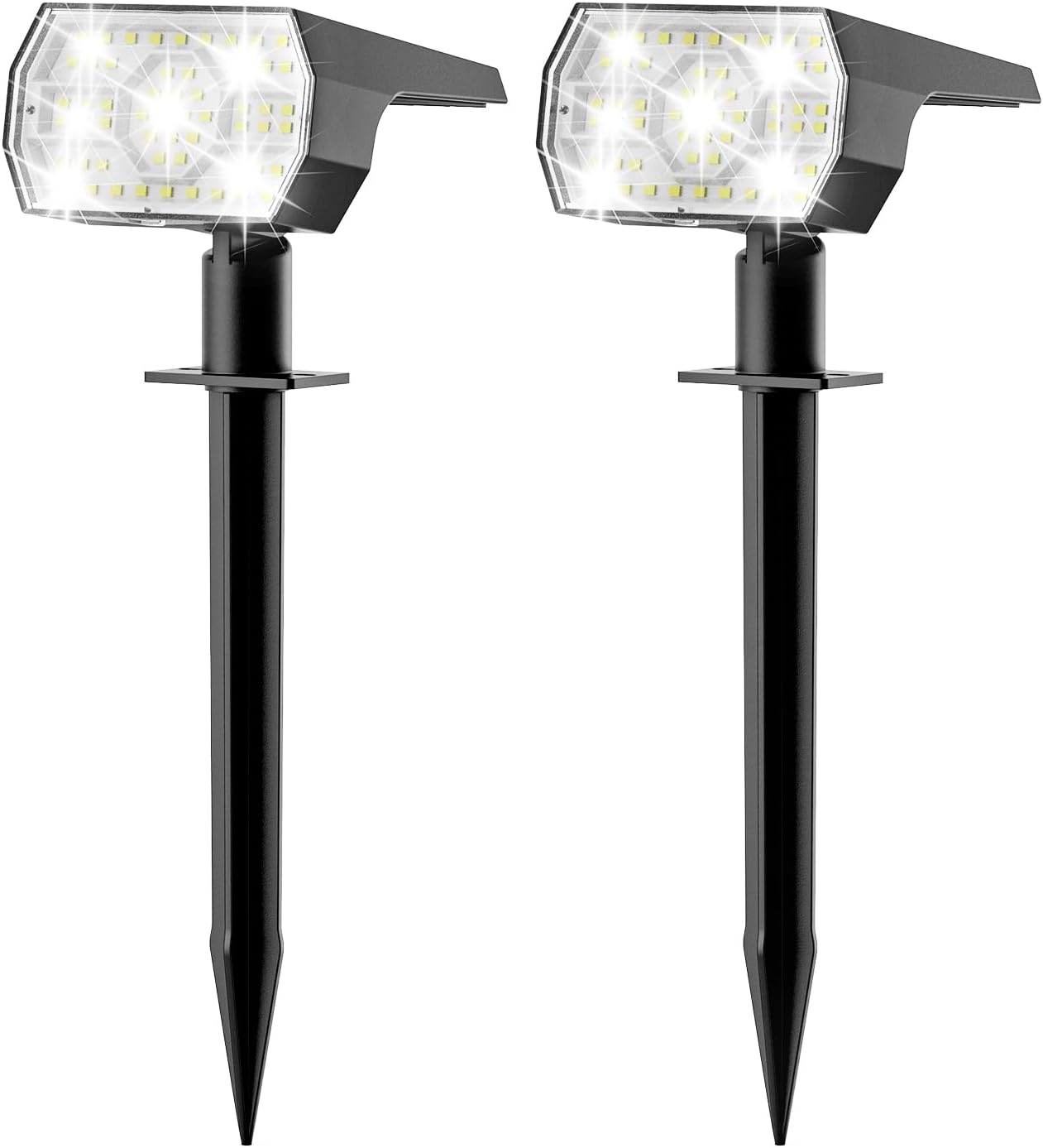 Zestaw szt Solarnych Reflektorów Zewnętrznych diod LED tryby Solarna Lampa Zewnętrzna do Ogrodu Funkcja w Wodoodporność Solarny Reflektor Zewnętrzny