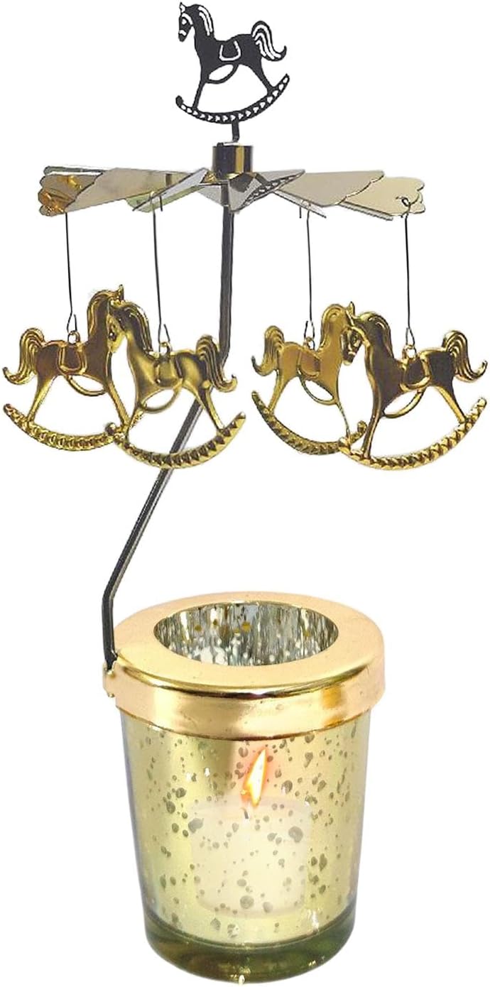Lot de 2 bougeoirs en métal noir avec bougies