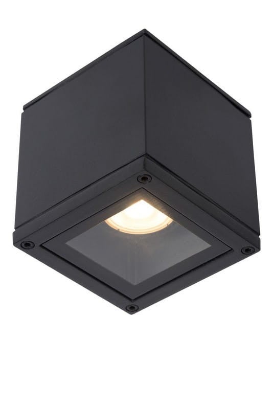 Reflektor sufitowy Spot AVEN czarny 1xGU10x50W wym: 9,6 x 9,3 x 9,3 cm IP65 Lucide