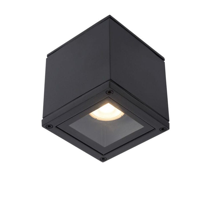 Reflektor sufitowy Spot AVEN czarny 1xGU10x50W wym: 9,6 x 9,3 x 9,3 cm IP65 Lucide