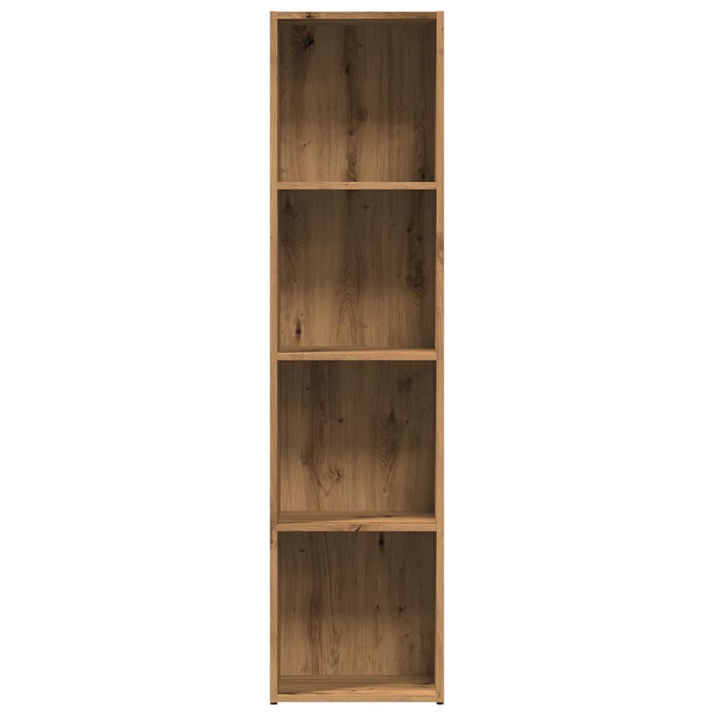 Bibliothèque | Armoire de livres | Meuble de Rangement chêne artisanal 36x30x143 cm bois d'ingénierie CFW166754 - 5
