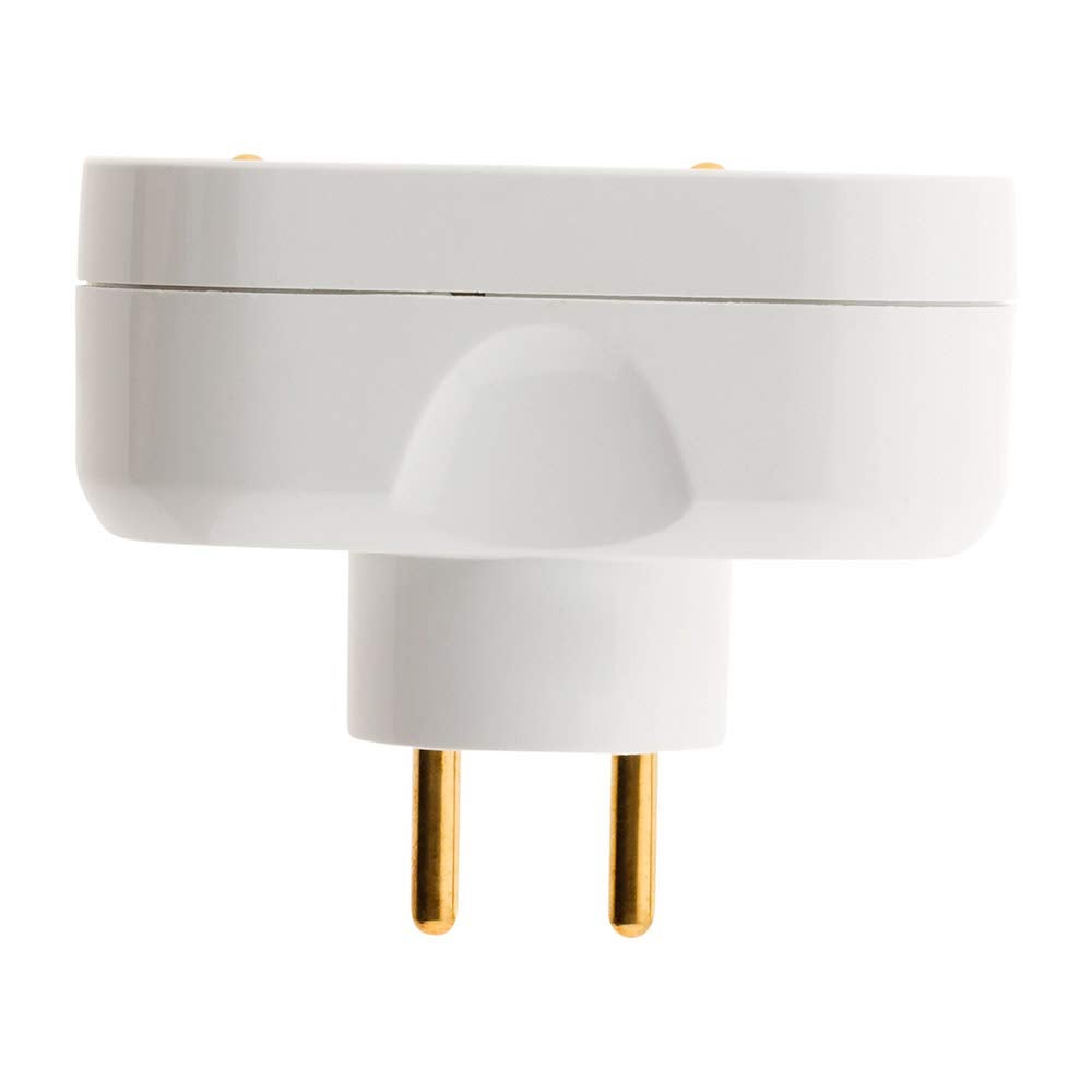 Multiprise biplite pour façade 16A - Blanc - Zenitech - 6