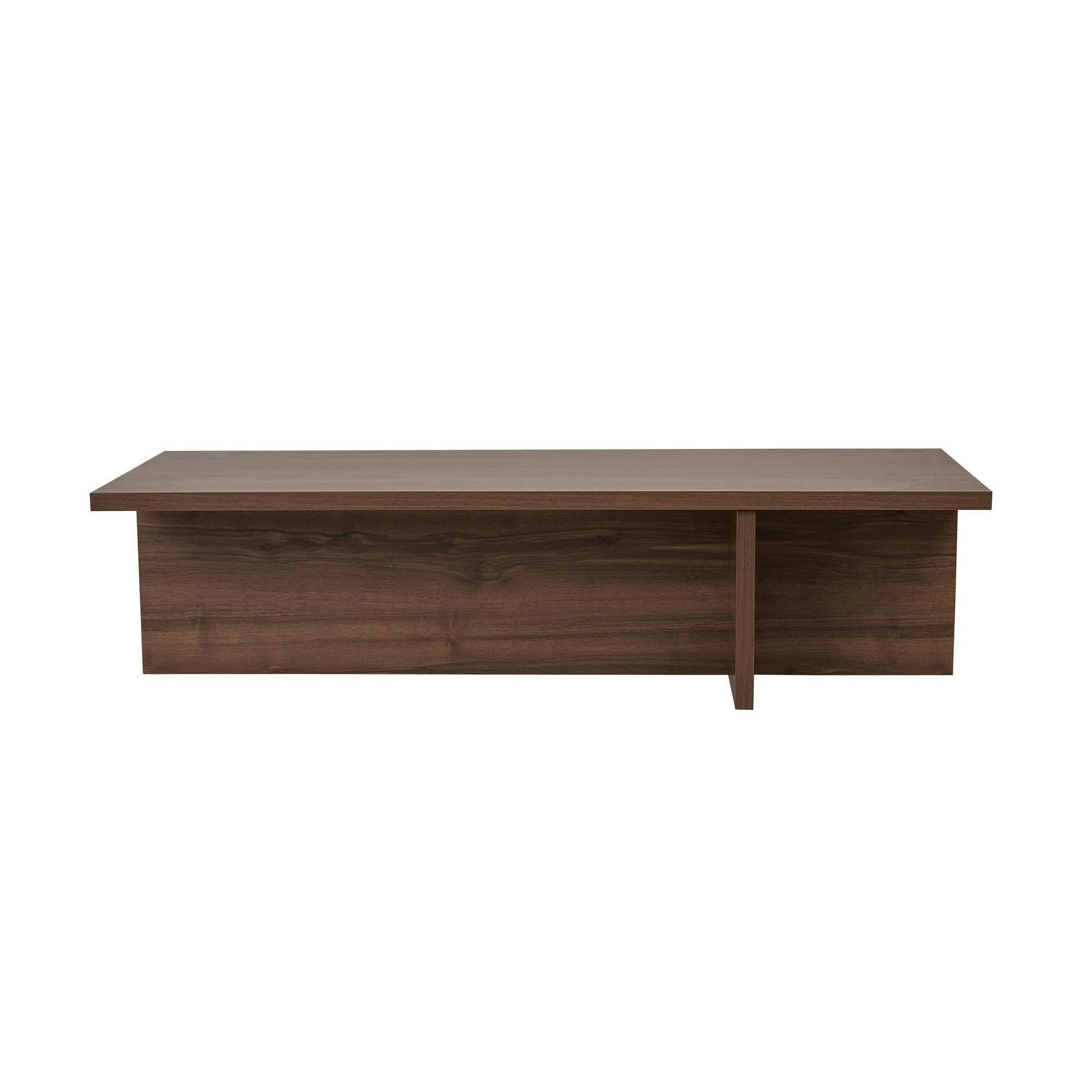 Table basse moderne minimaliste - effet bois de noyer MARFA - 6