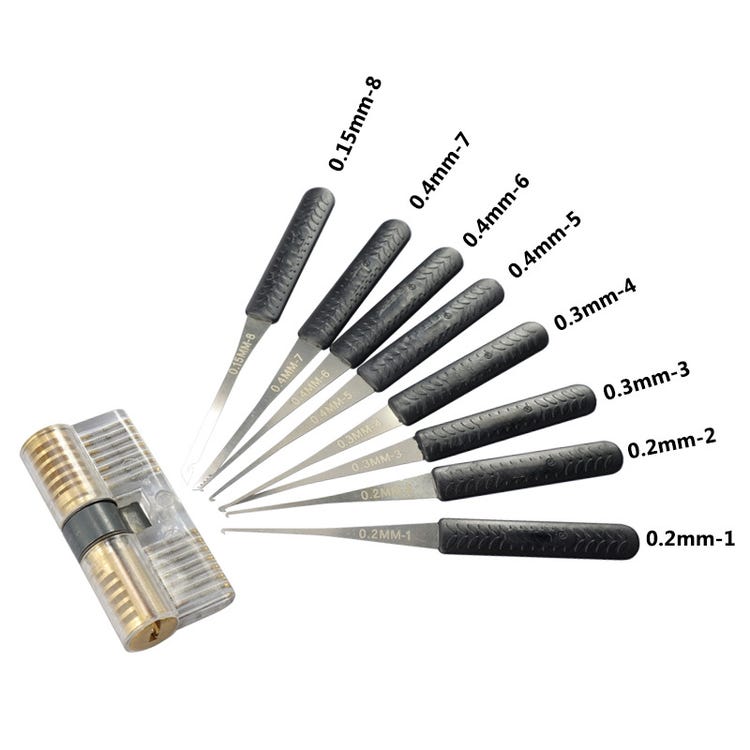 Kit de 11 Outils d'Extraction Professionnelle pour Clés Cassées dans les Serrures et Cylindres Domestiques ou Automobiles - 2