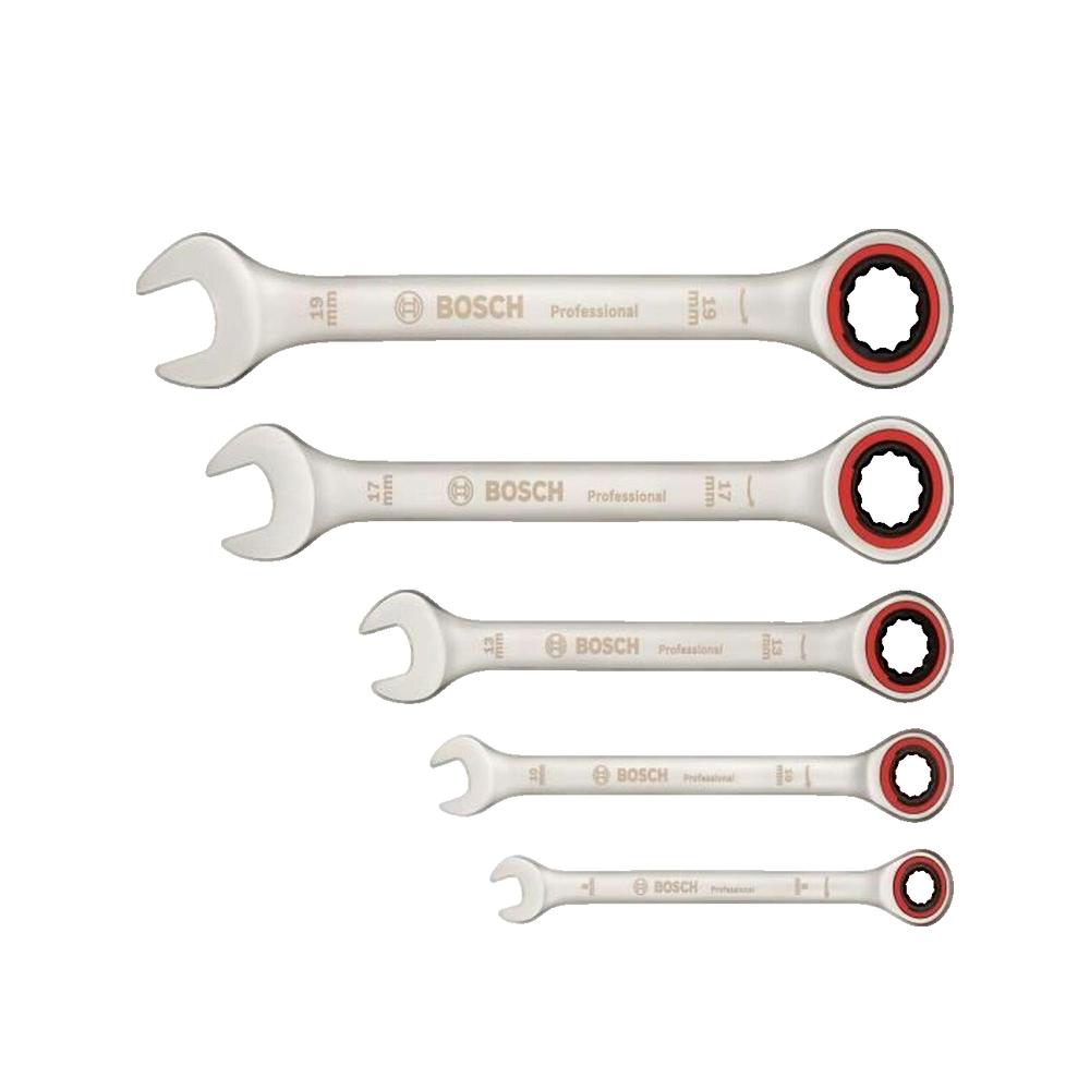 Bosch Juego De 5 Llaves Combinadas Con Trinquete , Leroy Merlin