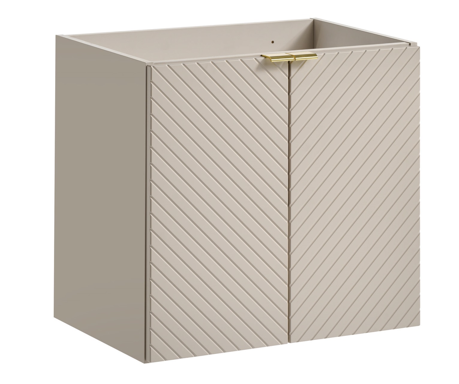 Szafka łazienkowa VIVA 60 cm kaszmirowa frezowany front 2 drzwi