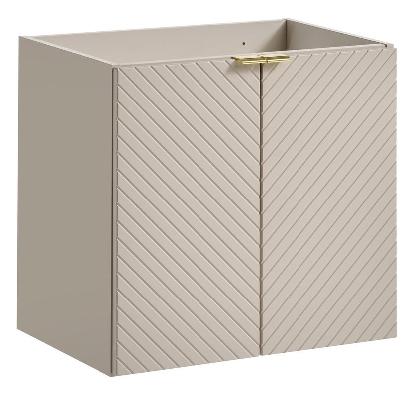 Szafka łazienkowa VIVA 60 cm kaszmirowa frezowany front 2 drzwi