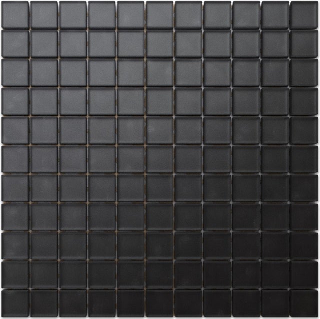 Mosaico in vetro da interno per bagno cucina 30 x 30cm - Velvet black