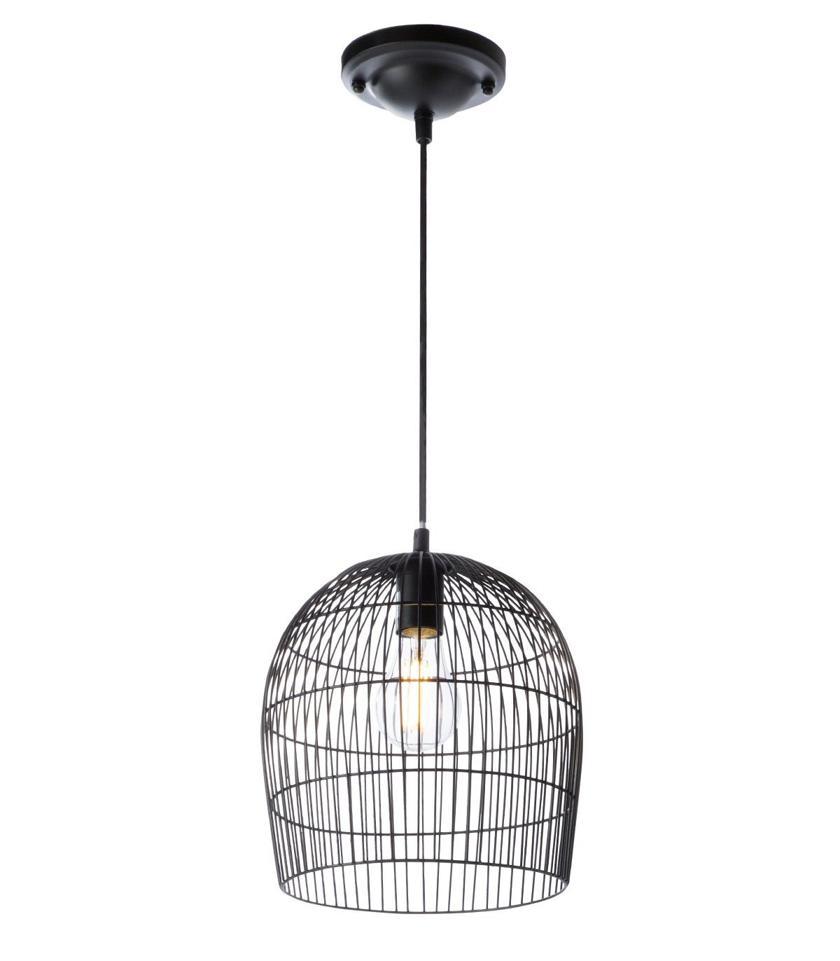 suspension janeiro noir, métal, diam. 24,5 cm, - 3