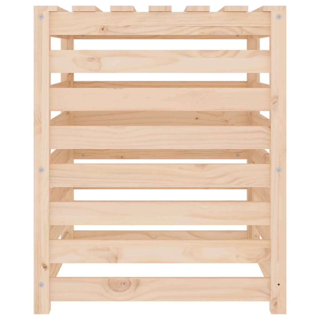 vidaXL Composteur 63,5x63,5x77,5 cm Bois massif de pin - 7