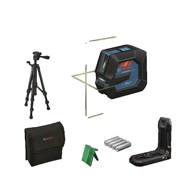 Laser lignes GLL 20-22 G - BOSCH - avec 4 piles 1,5V - trépied BT 150 - sacoche de transport - 0601065601