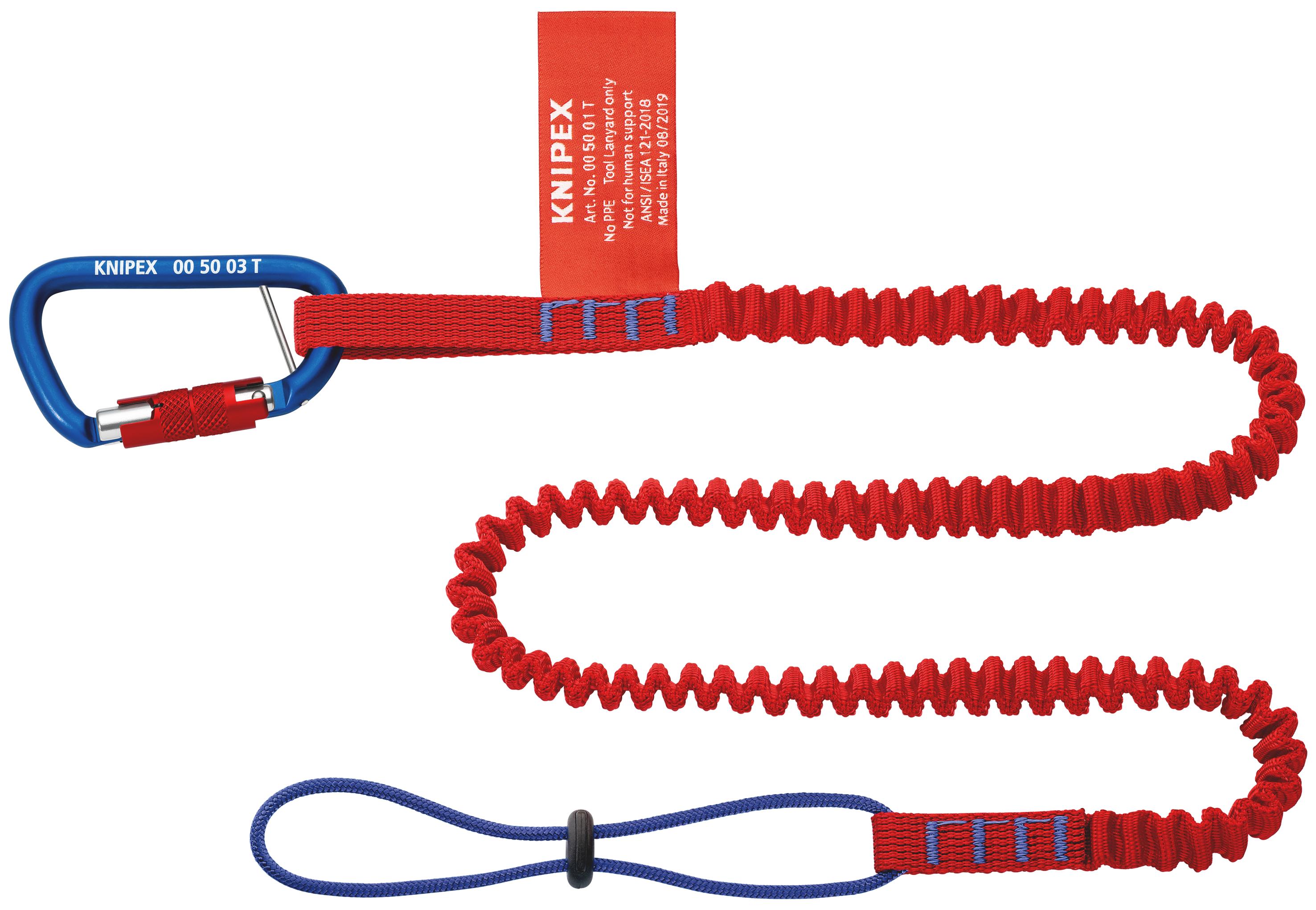 Uchwyt do młotka Knipex lekki czerwony z karabińczykiem