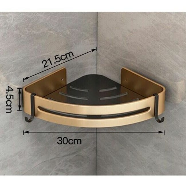 QIUFEN Telescopico Mensola Doccia Angolare Portaoggetti Doccia Senza Foratura Mensola Bagno in QIUFEN Telescopico Mensola Doccia Angolare Portaoggetti Doccia Senza Foratura Mensola Bagno in