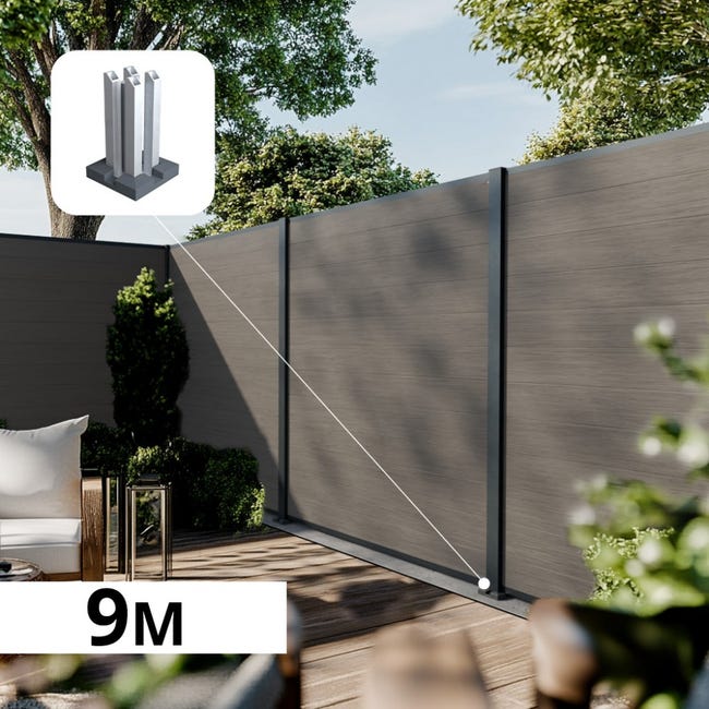 Pannello frangivista in pvc grigio chiaro L 90 x H 180 cm | Leroy Merlin Pannello frangivista in pvc grigio chiaro L 90 x H 180 cm | Leroy Merlin