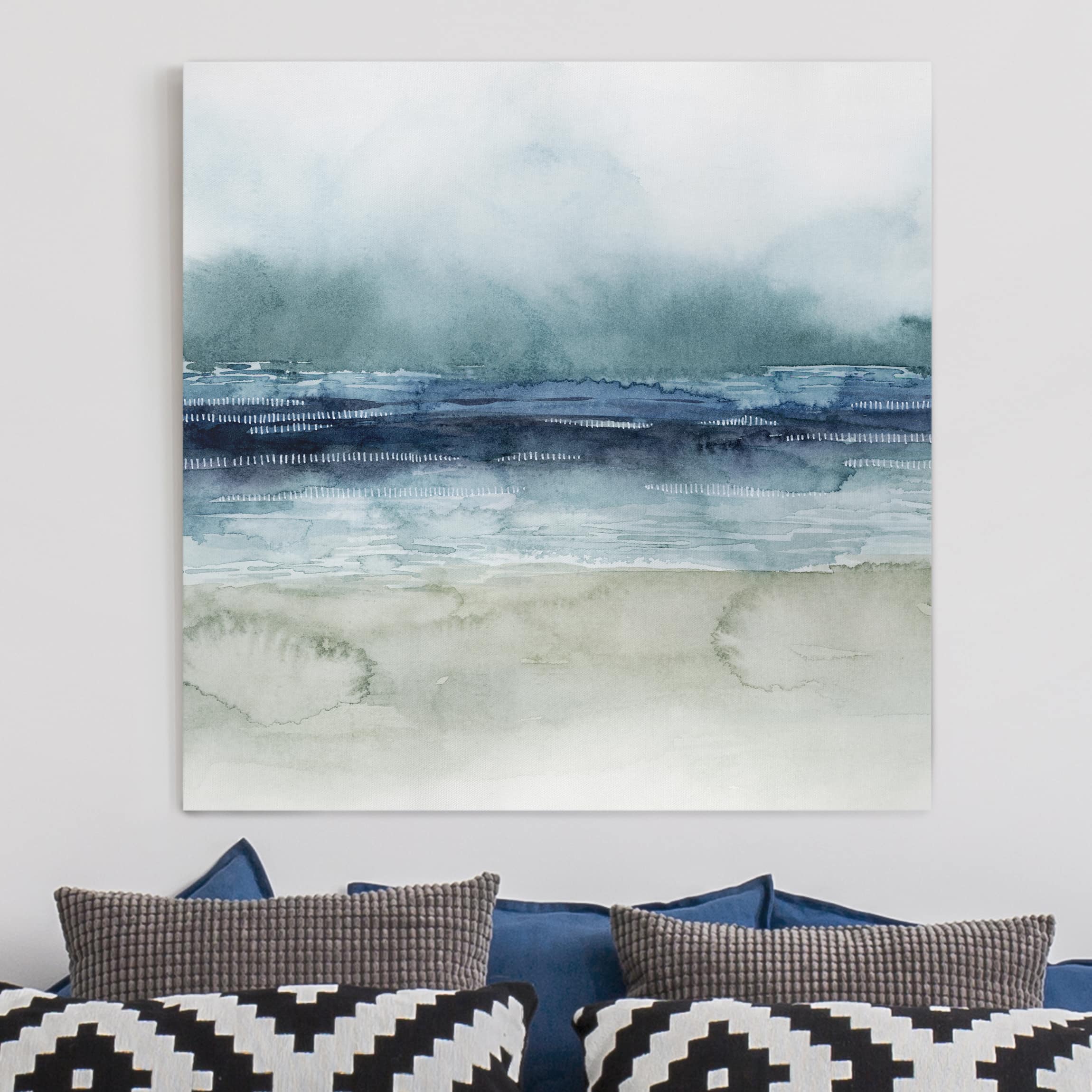 Tableau Forêt Sur Toile 60x120cm - Impression HD, Sans Cadre, Décoration Murale Moderne