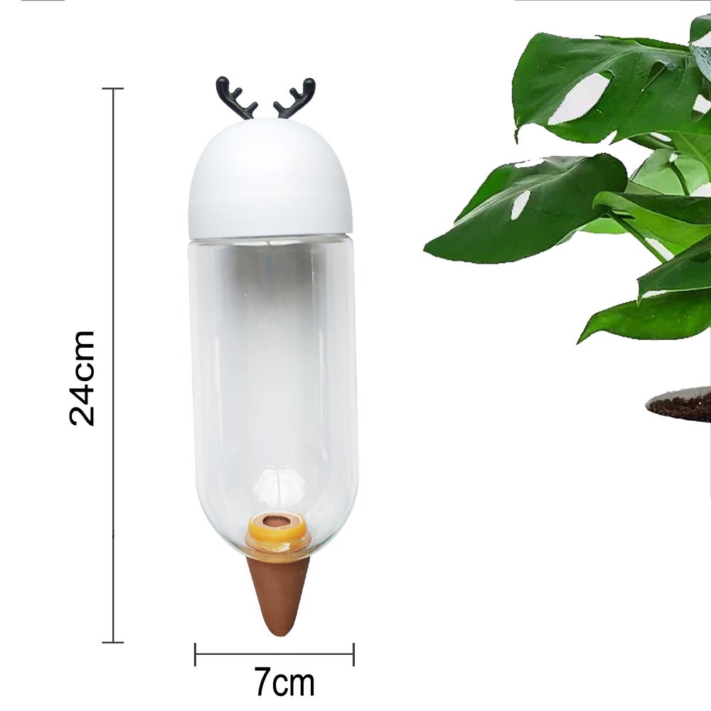 Outil d'arrosage automatique, système d'arrosage goutte-à-goutte d'intérieur, élan et arbre de noël, arroseur de plantes à fleurs en pot (2 pièces) - 2