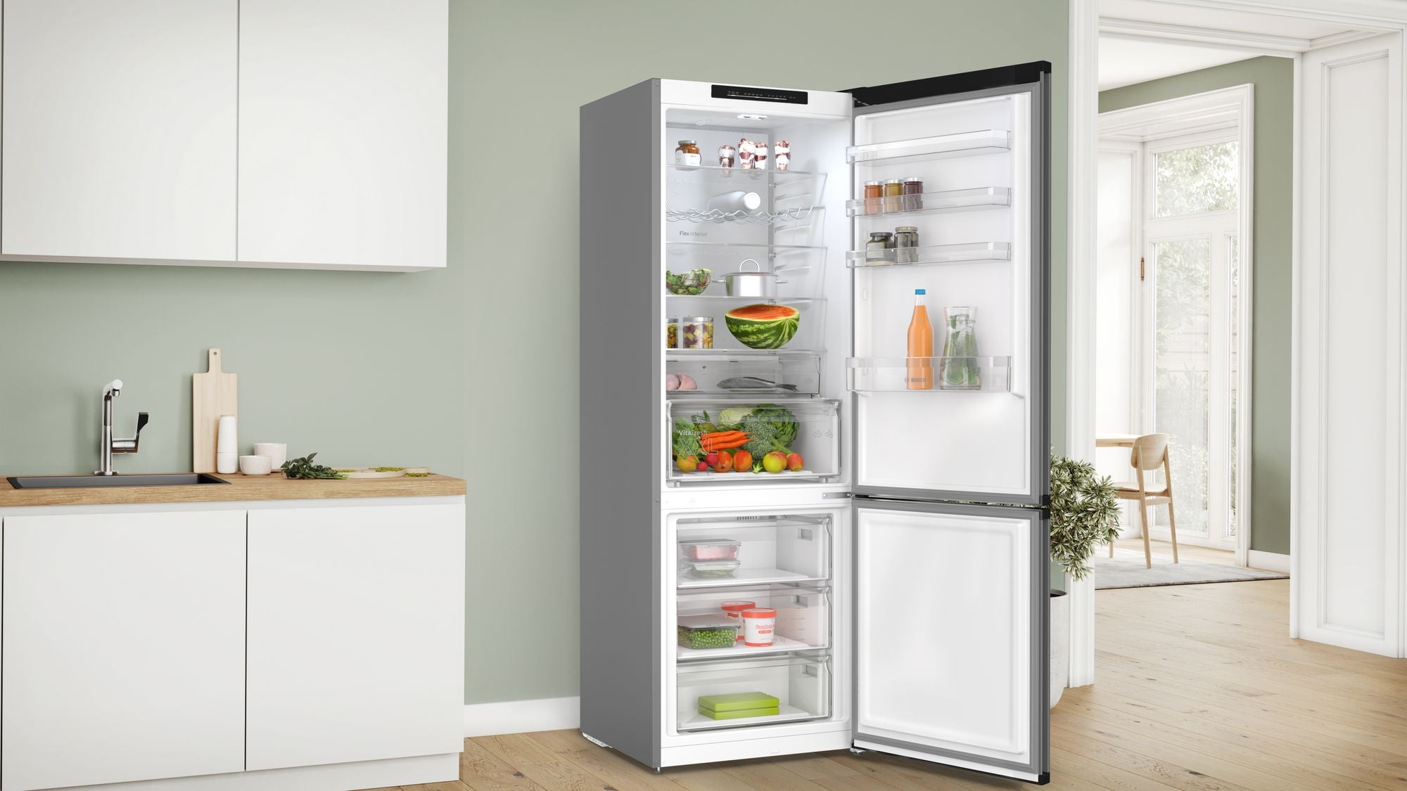 Bosch Serie 4 KGN49OCAF frigorifero con congelatore Libera installazione 311 L A Antracite - 3