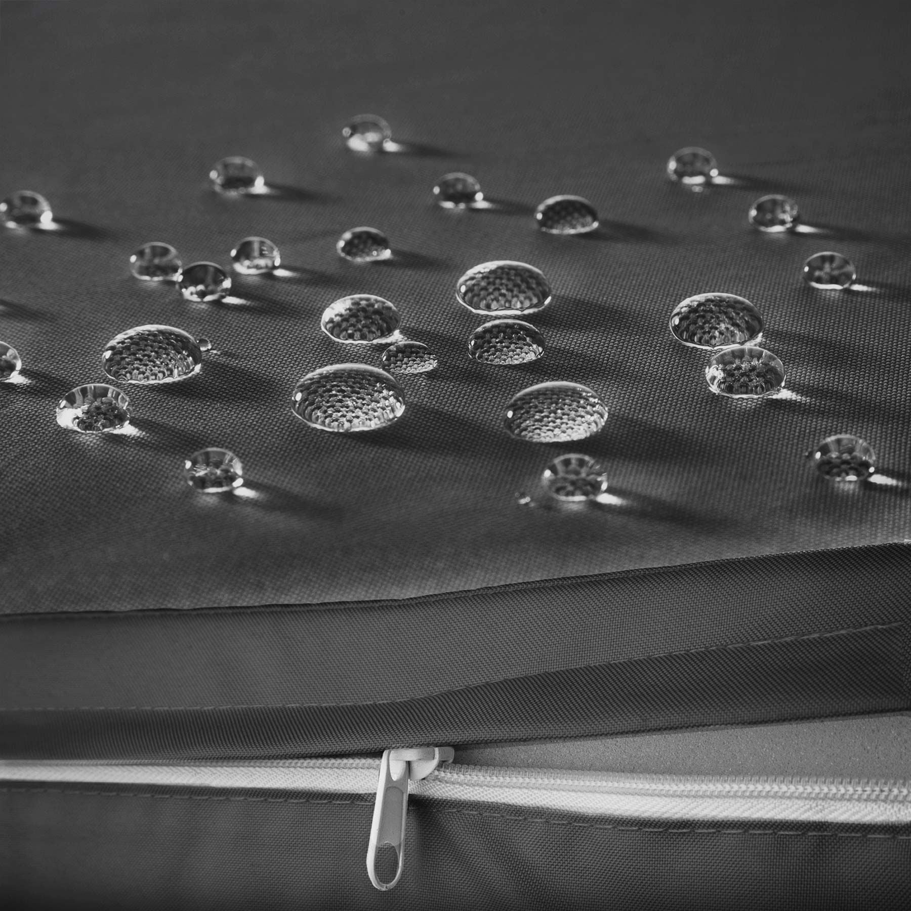 Tectake Lot de 2 fauteuils de jardin en rotin avec 2 sets de housses - marron naturel/gris foncé - 6