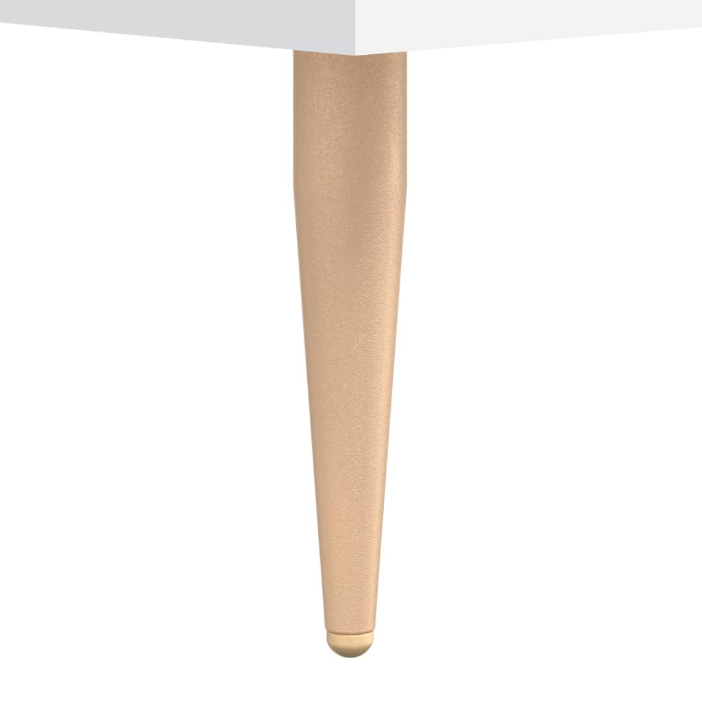 Buffet haut Blanc 69,5x34x180 cm Bois d'ingénierie - 9