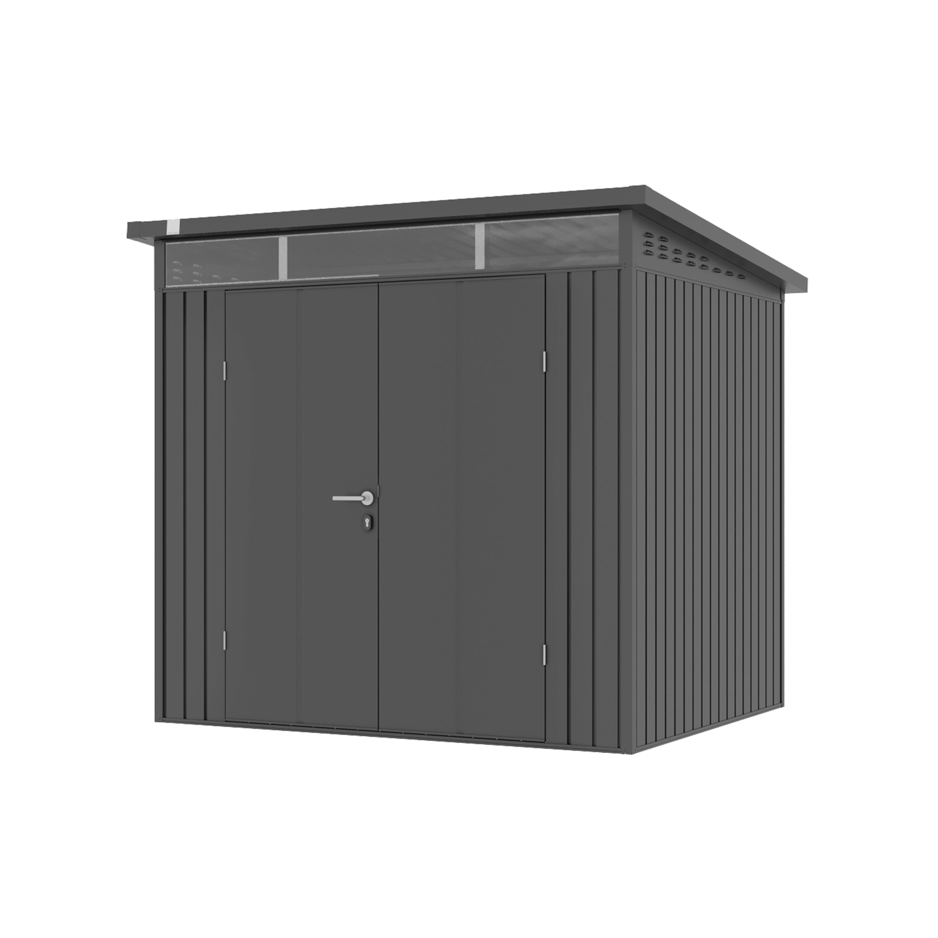 GFP Primeyard domek narzędziowy metalowy 210x180x205 cm domek ogrodowy antracyt