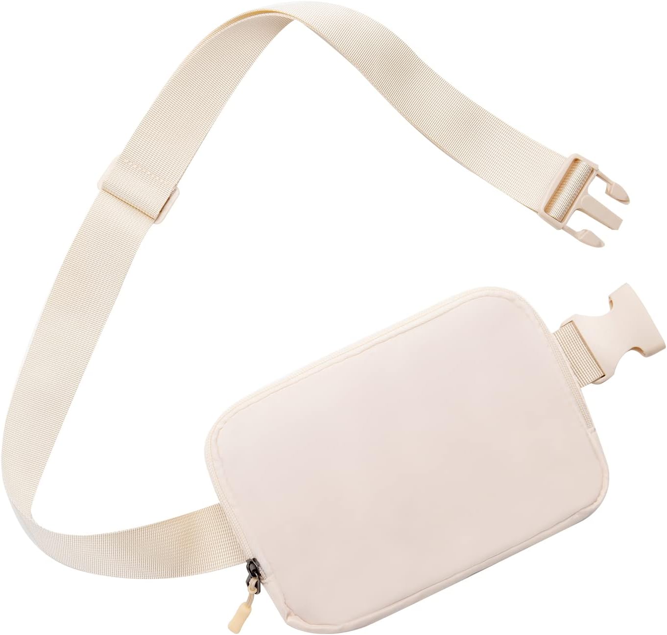 Saszetka nerka, ecru, 20,29 x 12,7 x 5,08 cm, 1 sztuka, do przechowywania telefonu komórkowego, torba na klatkę piersiową, torba na ramię, torba typu