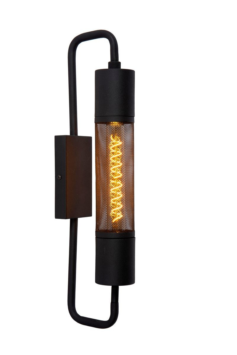 Kinkiet nowoczesny CALIXT czarny 1xE27x25W metal wym:51x8x8cm IP20 Lucide