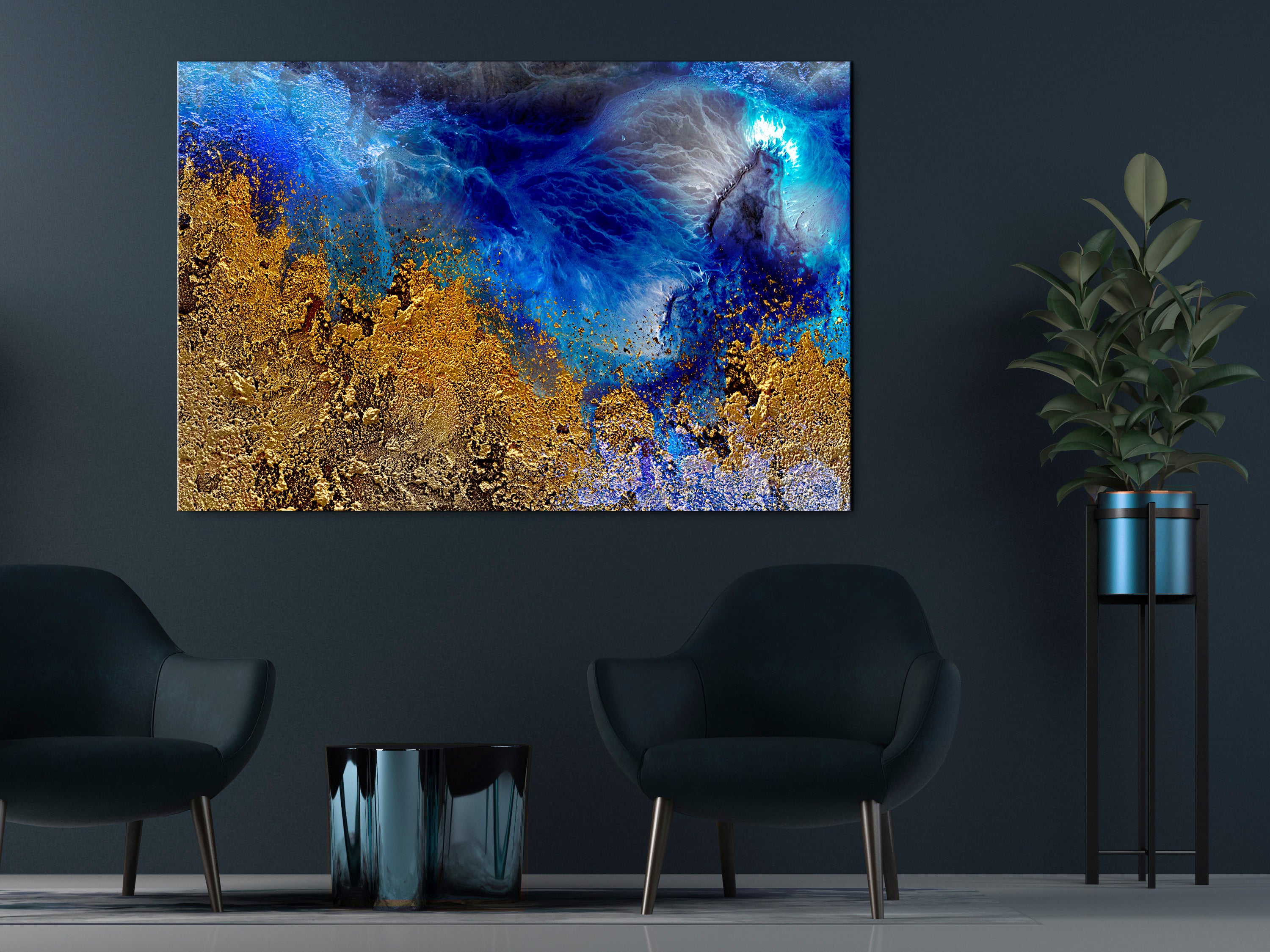 Tableau - Gold of the Ocean (1 Part) Wide [60x40] | Leroy Merlin