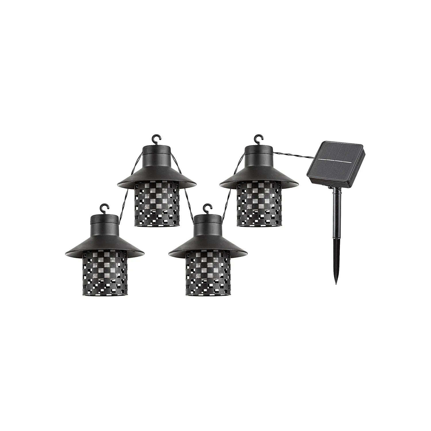 Latarenka solarna Ximpu czarno-biała LED 0.1W 2700K 5lm wym: 13 x 480 x 11 cm tworzywo sztuczne Rabalux
