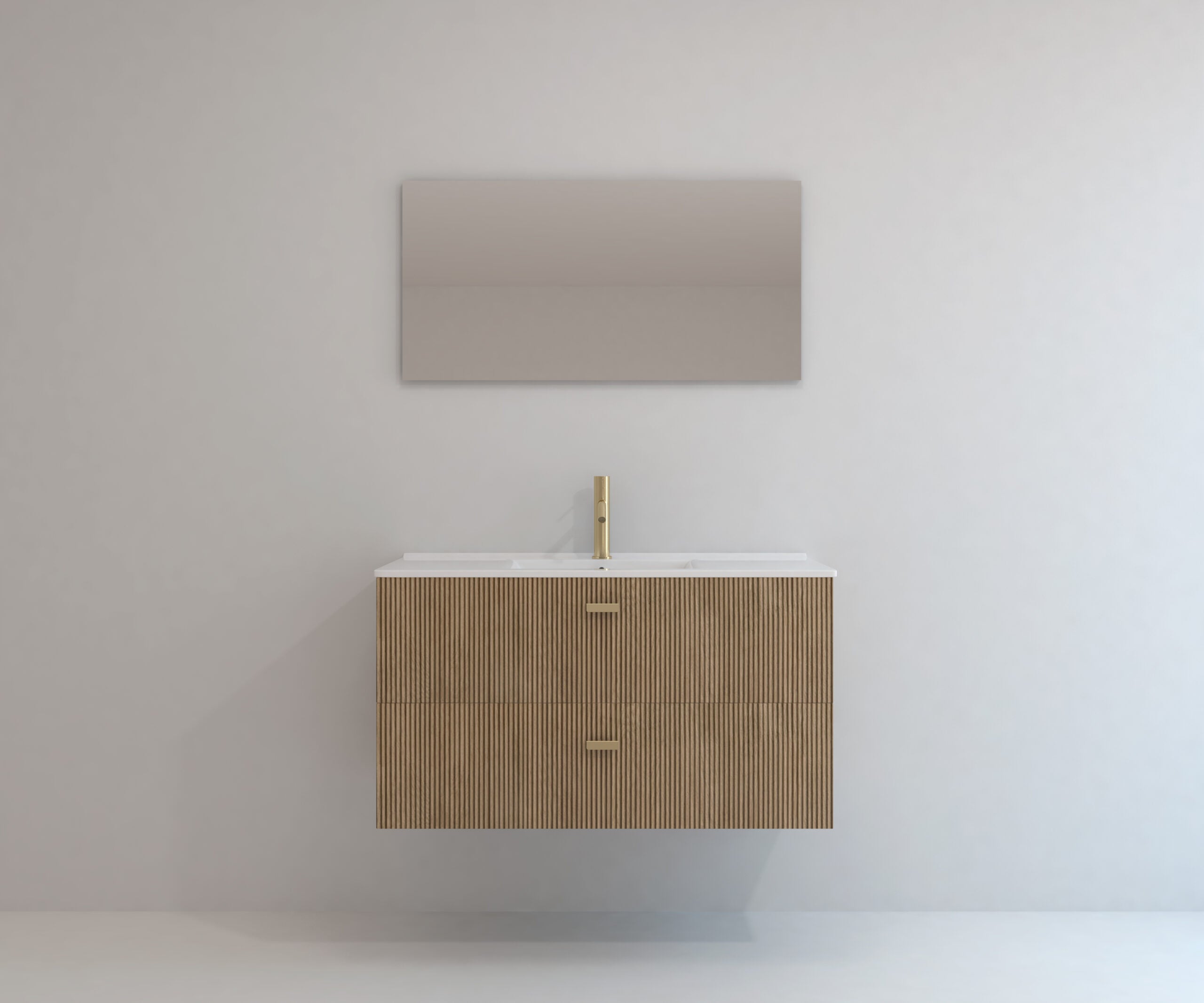 Ensemble de meubles de salle de bain Avantarea GARONNE Alcatraz 100 cm + lavabo - 4