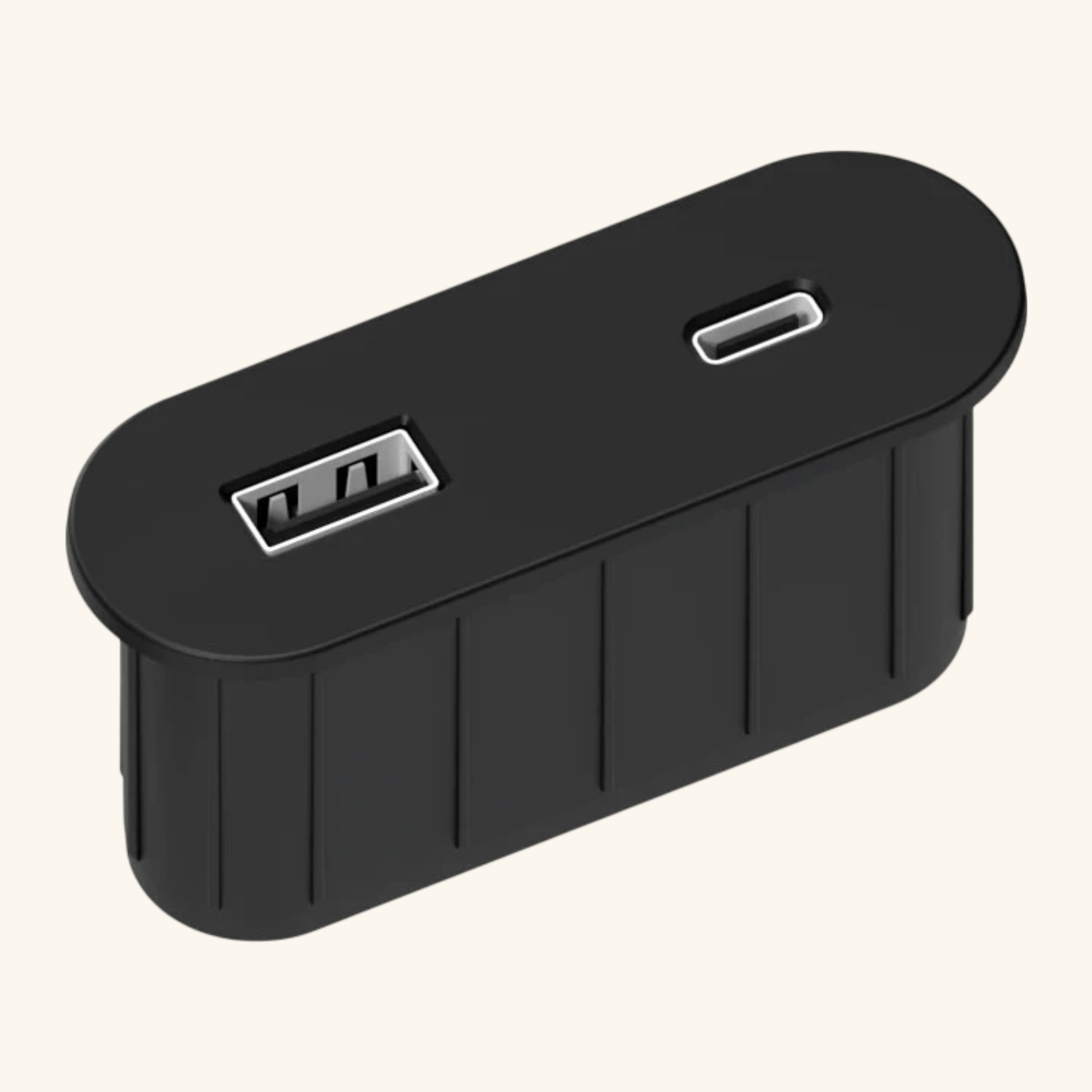 Prise USB murale ARCHEA 1 prise USB C + 1 USB-A - Prise ovale ...